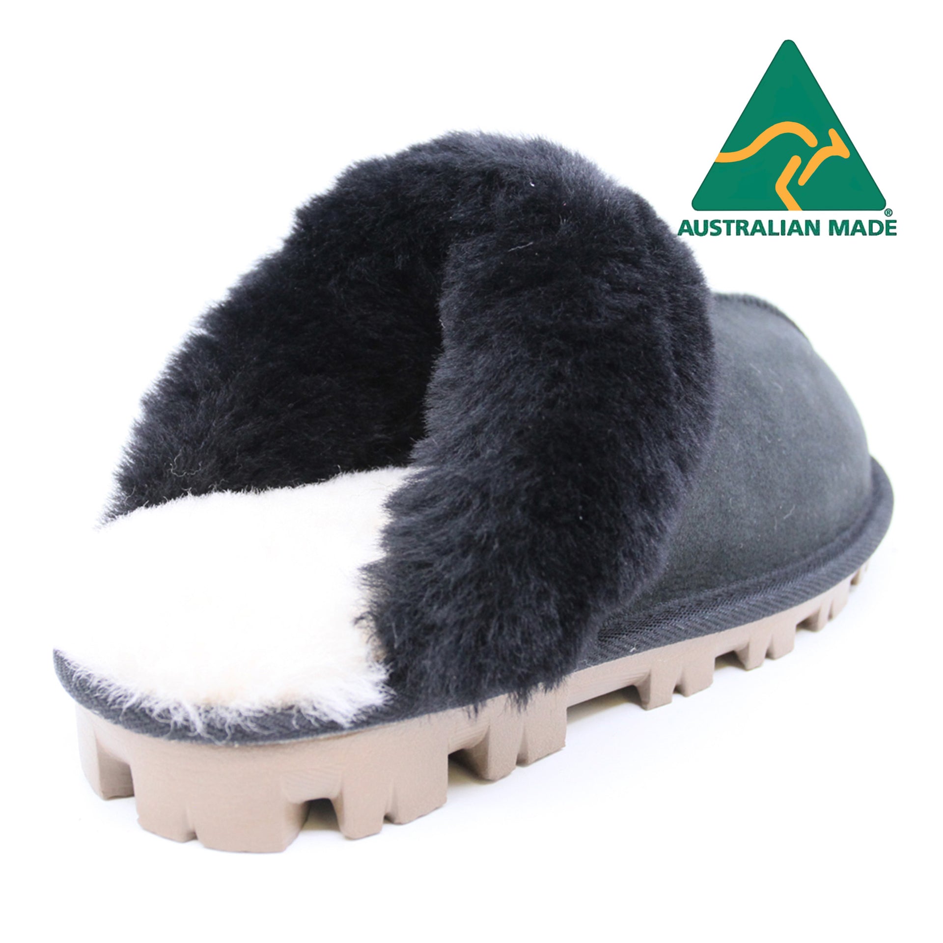 Australian Made - Carolina Ladies Scuff Uggs in Black view 6