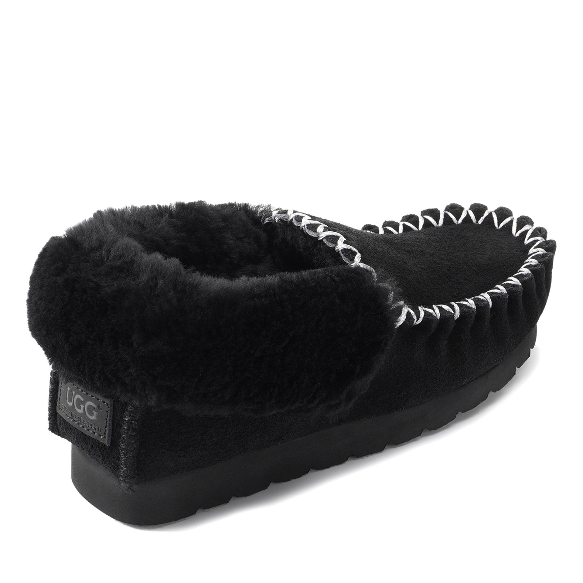 Premium Moccasin Uggs, for women and men in Black view 8