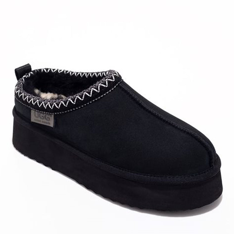 Premium Tassie Platform Ugg Slippers, for women in Black view 10