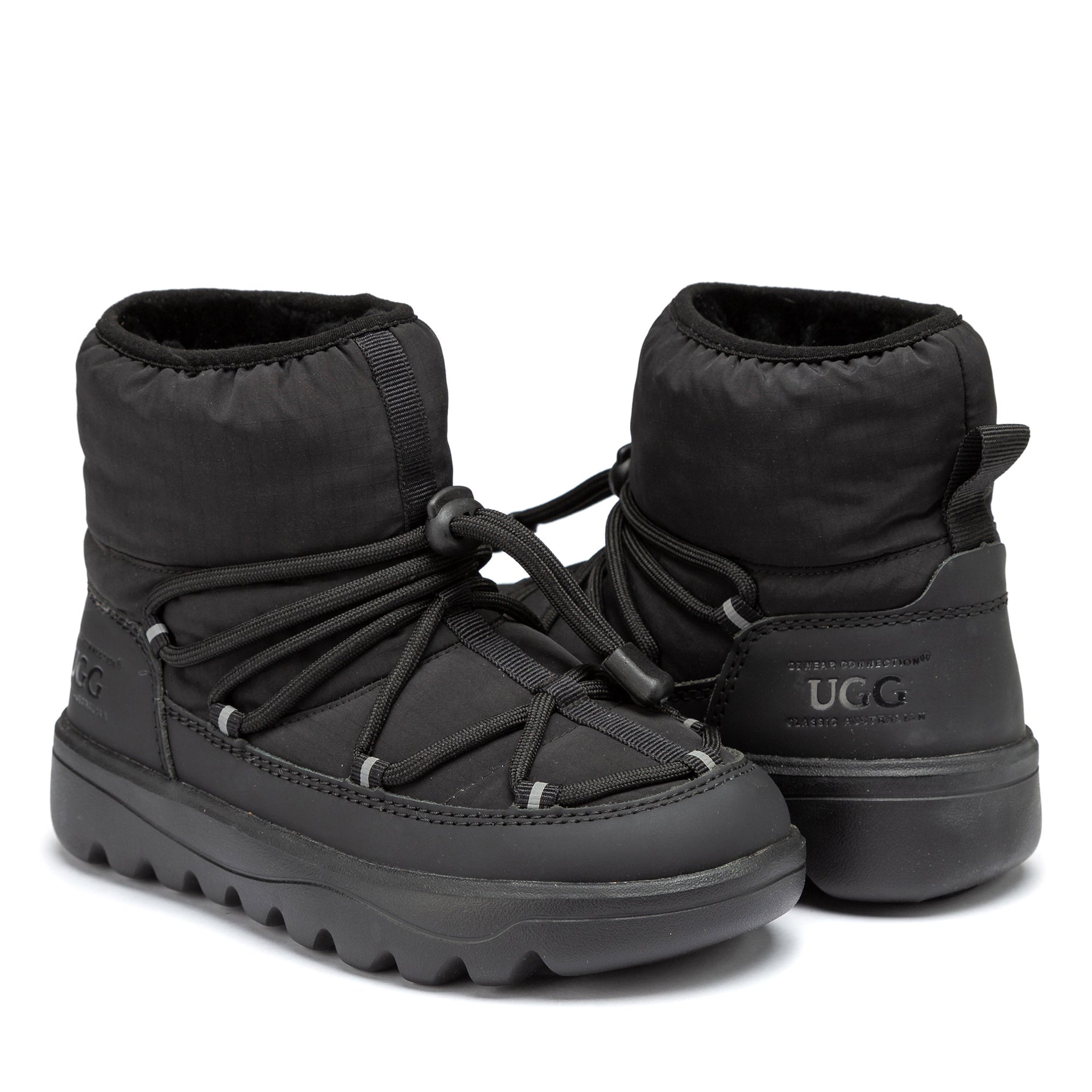 Kids Snow Water-resistant Uggs, rain boots in Black view 9