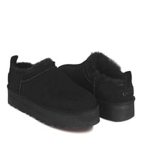 Mini Platform Uggs, women's slippers in Black view 8