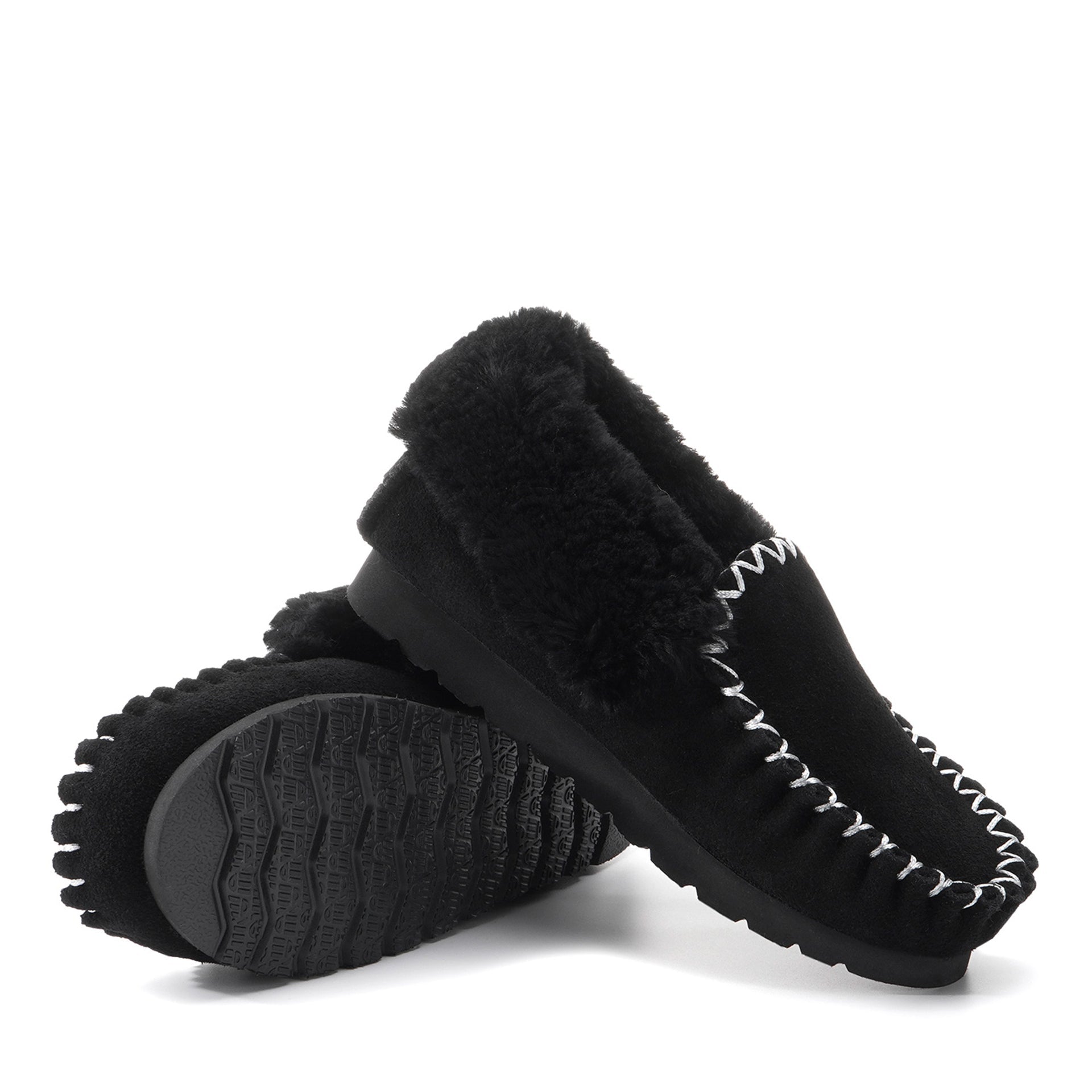 Premium Moccasin Uggs, for women and men in Black view 9
