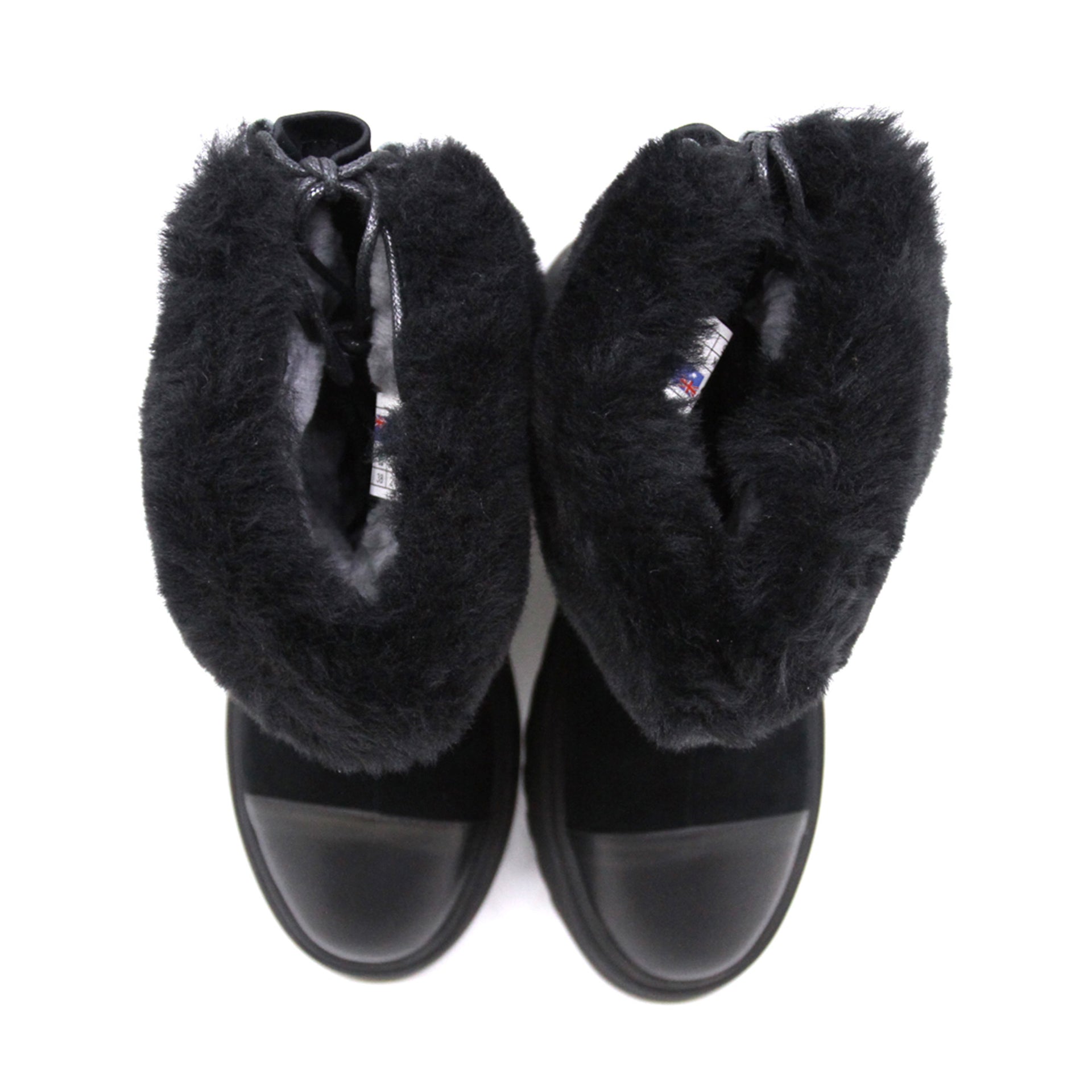 Short Furry Uggs short boots with a fluffy collar view 9