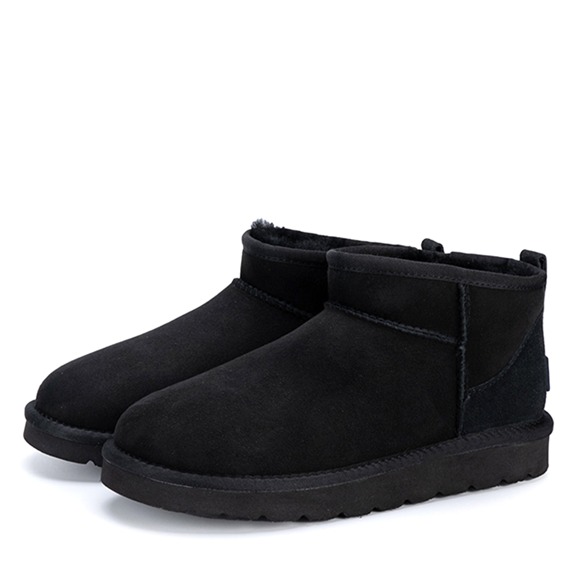 Premium Ultra Mini Ugg Boots, for women and men in Black view 16