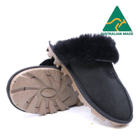 Australian Made - Carolina Ladies Scuff Uggs in Black view 8