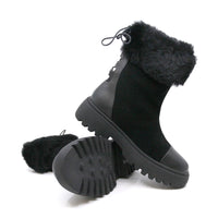 Short Furry Uggs short boots with a fluffy collar view 10