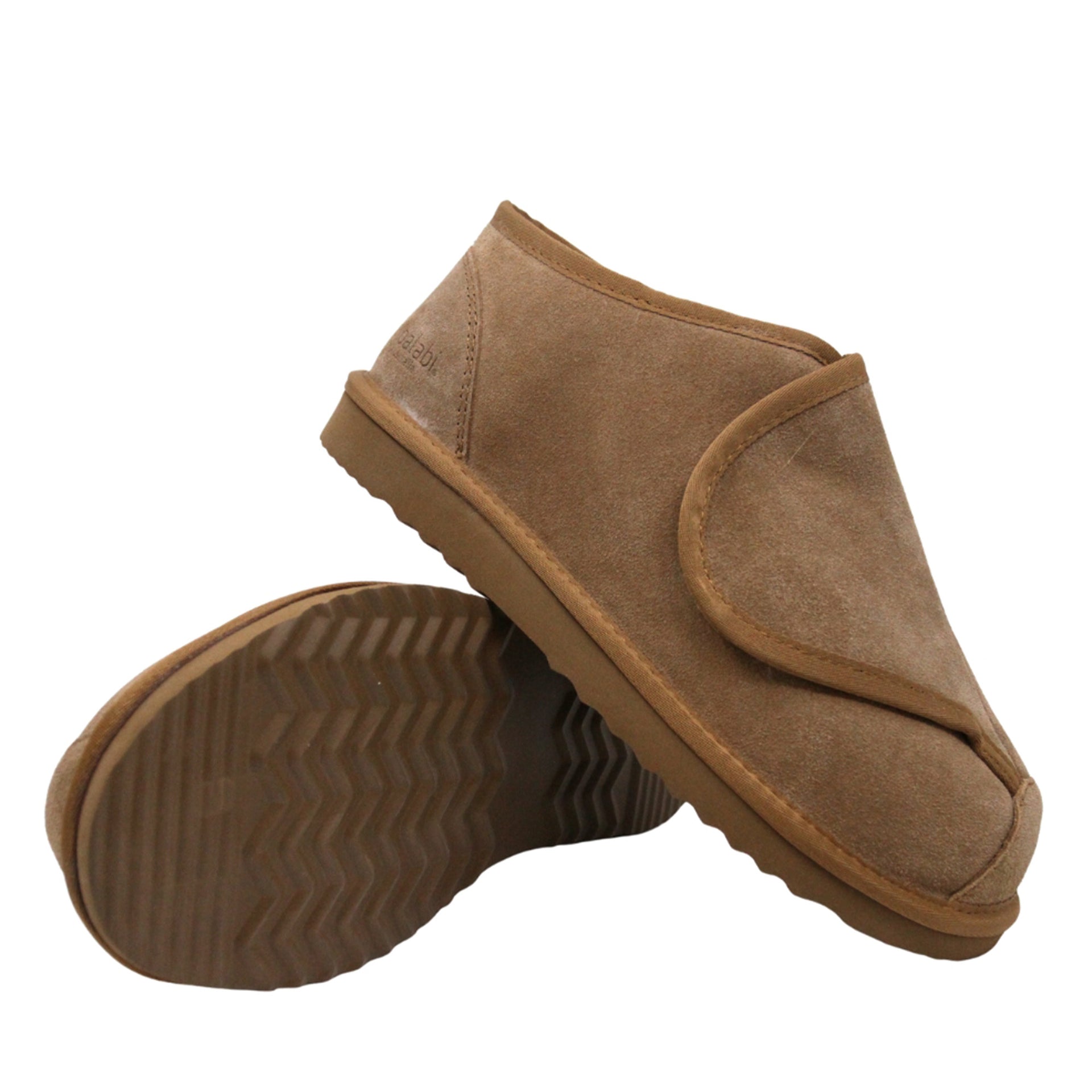 Ultimate Sheepskin Ankle Velcro, women's and men's ugg slippers in Brown view 12