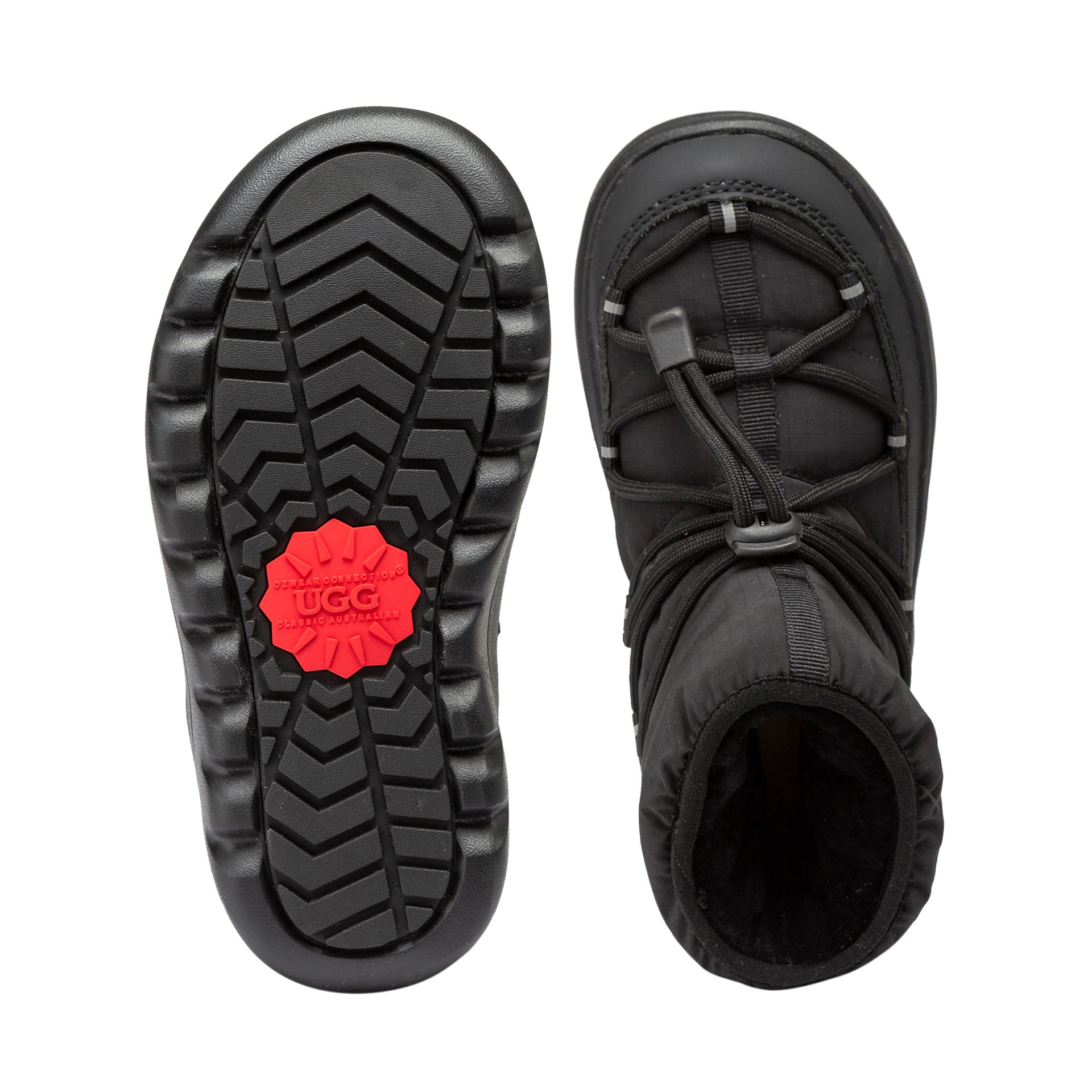 Kids Snow Water-resistant Uggs, rain boots in Black view 10
