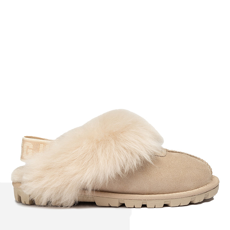 UGG Ultimate Fluffy Ladies Scuff in Beige view 6