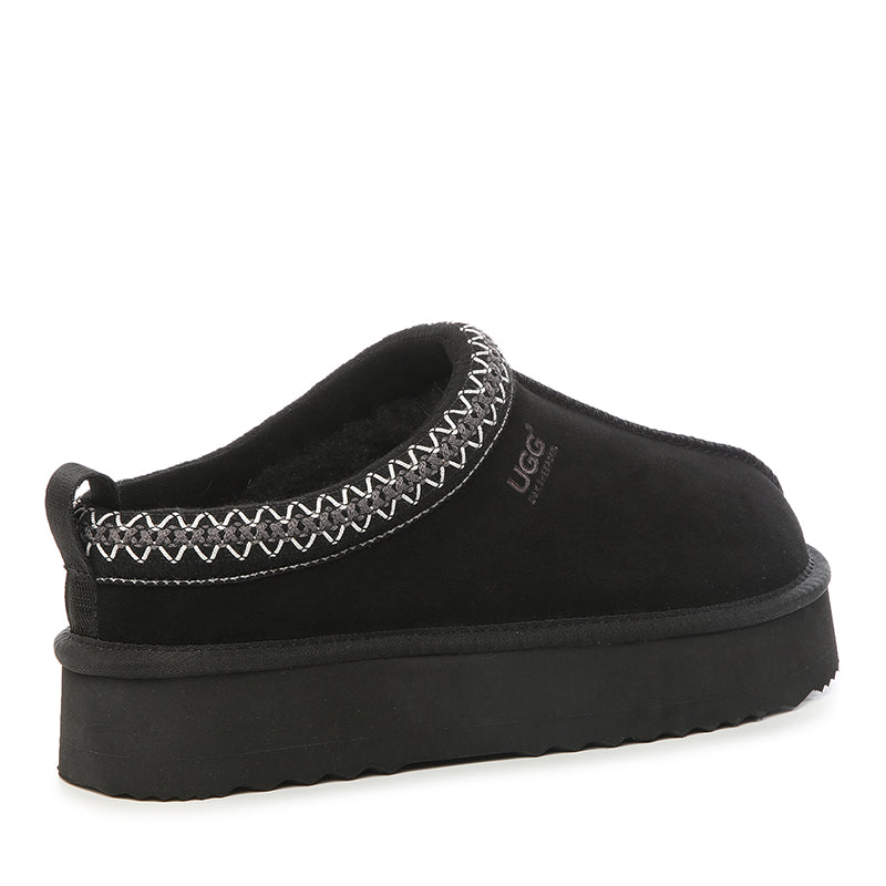 Platinum Tassie Platform Ugg Slippers