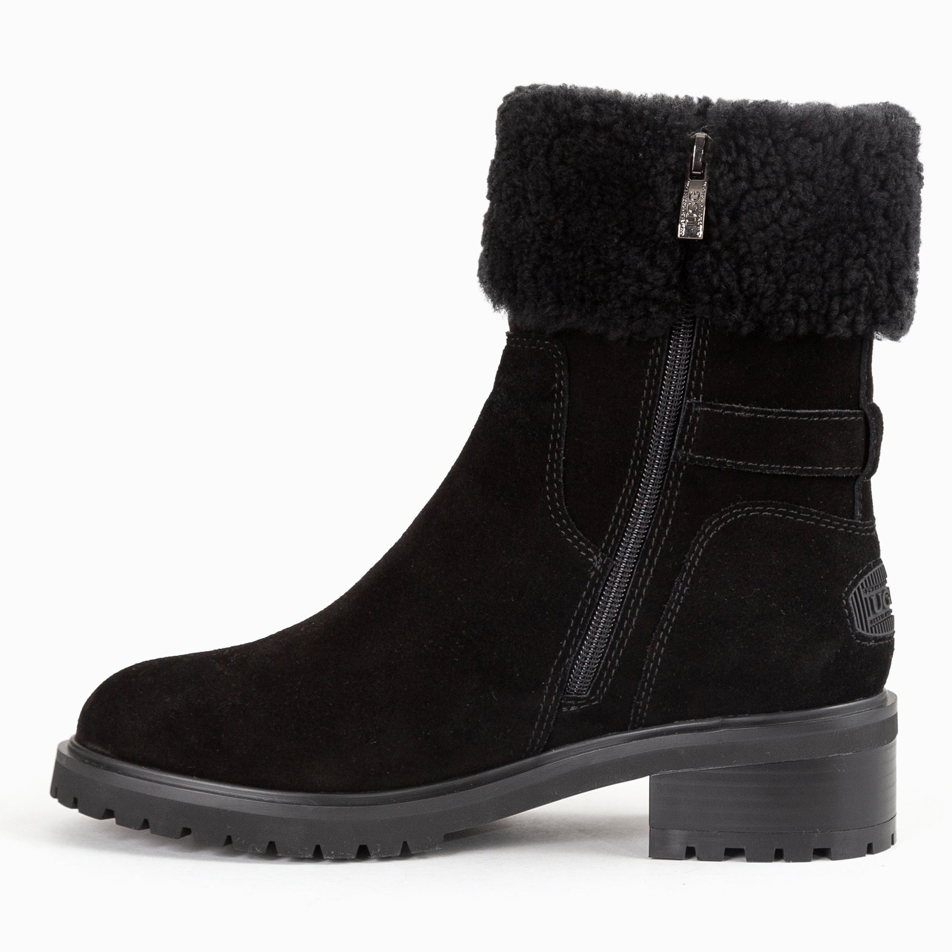 UGG Lissa Ankle Zip Boots, for women in Black view 8