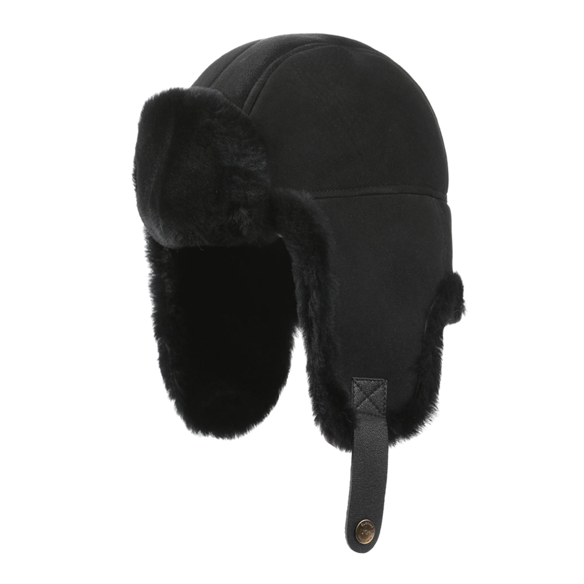 Aviator Hat Sheepskin Uggs, for women and men in Black view 5