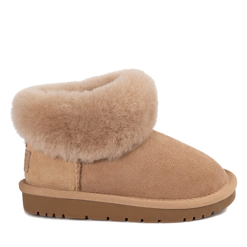 UGG Kid's Mini Classic Fluff Boots, for kids in Bronze view 6