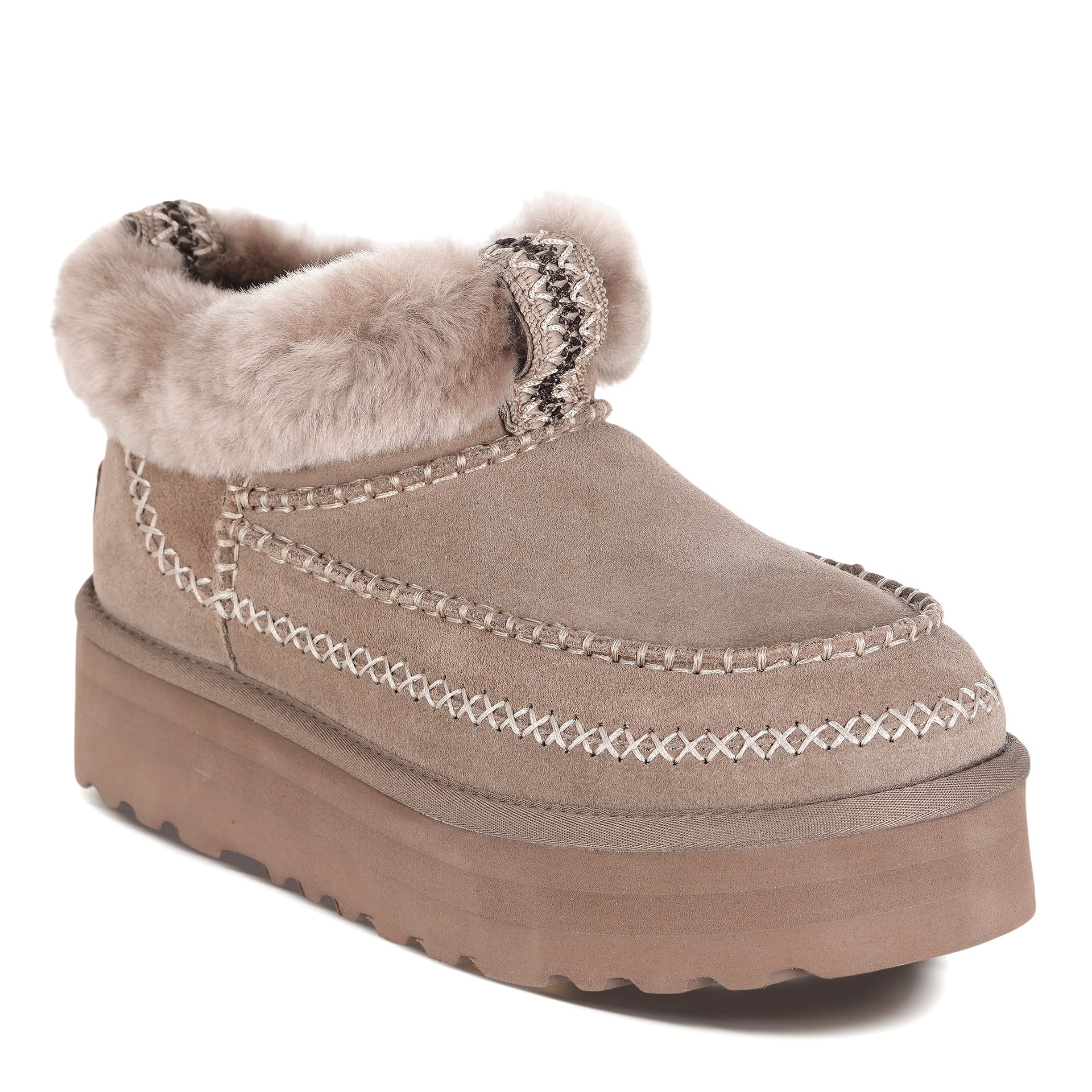 Premium Platform Uggs, women's slippers in Brown view 7