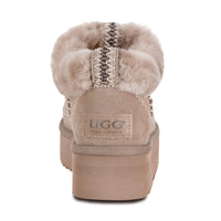 Premium Platform Uggs, women's slippers in Brown view 10