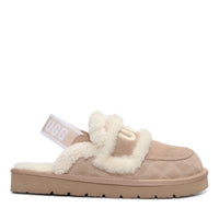 Detachable Fluffy Uggs, women's slippers in Bronze view 6