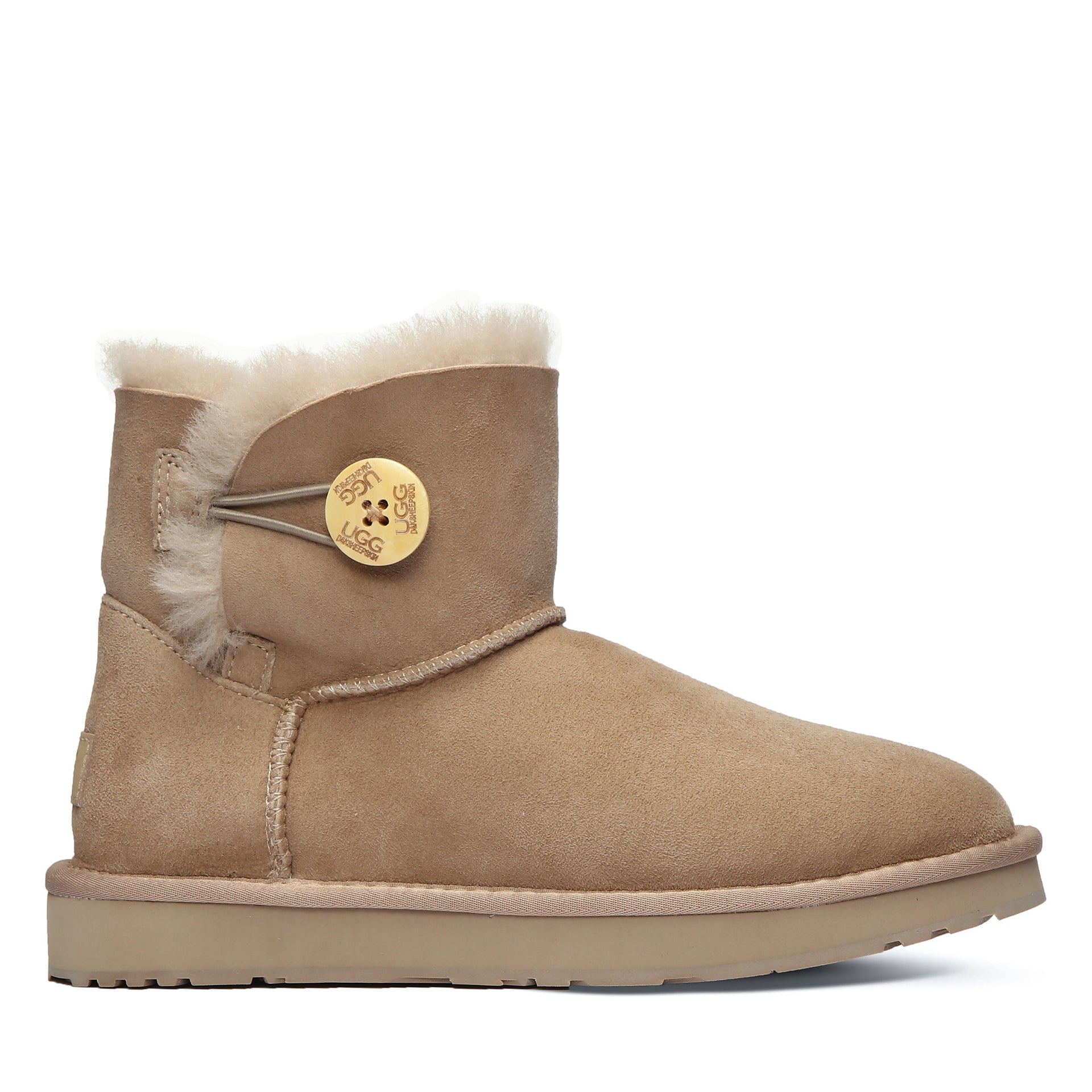 Classic Mini Button Uggs, women's boots in Bronze view 6