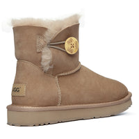 Classic Mini Button Uggs, women's boots in Bronze view 8