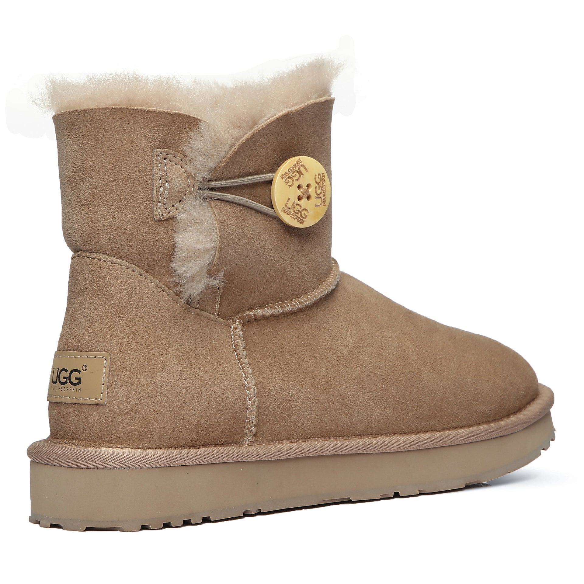 Classic Mini Button Uggs, women's boots in Bronze view 8