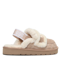 Detachable Fluffy Uggs, women's slippers in Bronze view 8