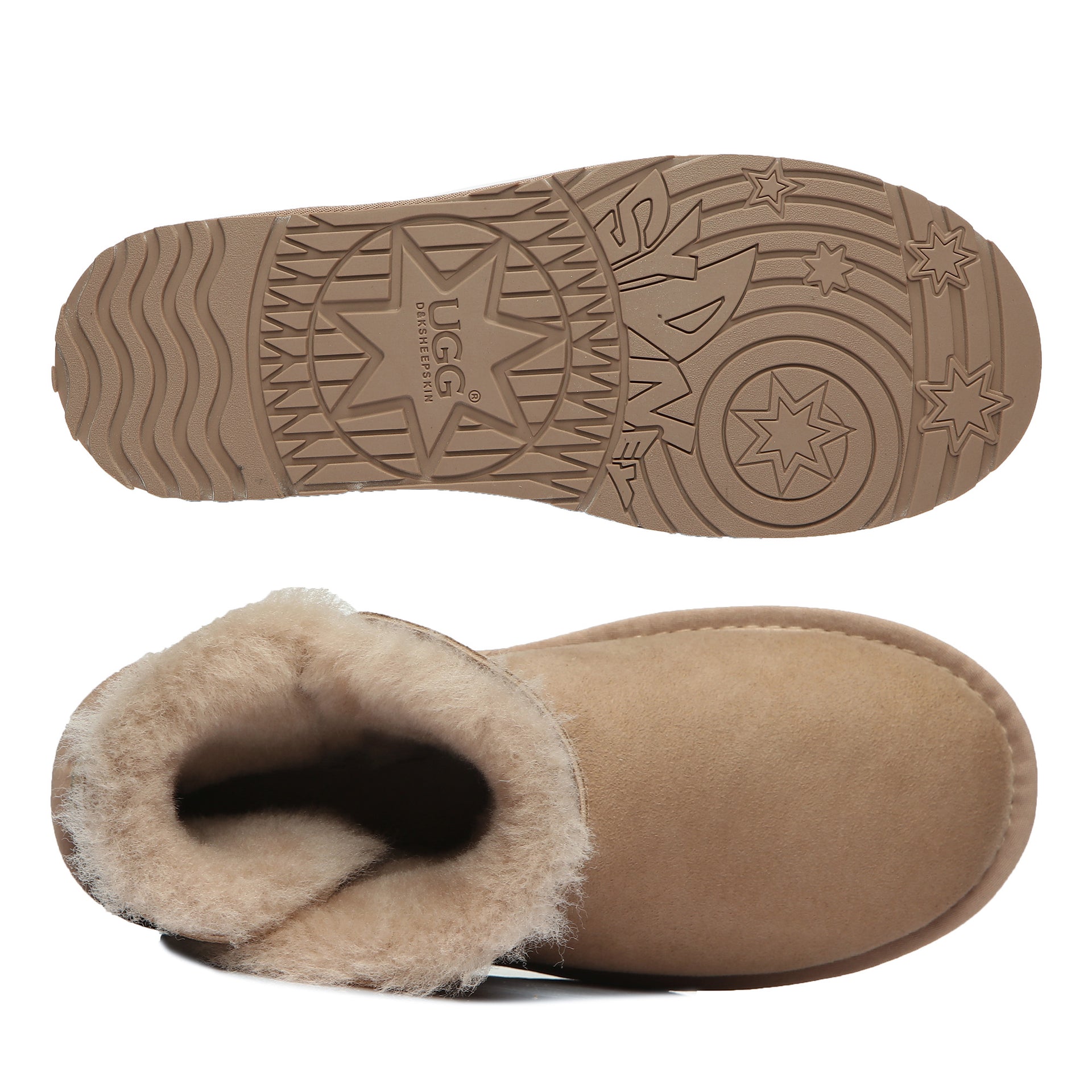 Classic Mini Button Uggs, women's boots in Bronze view 10