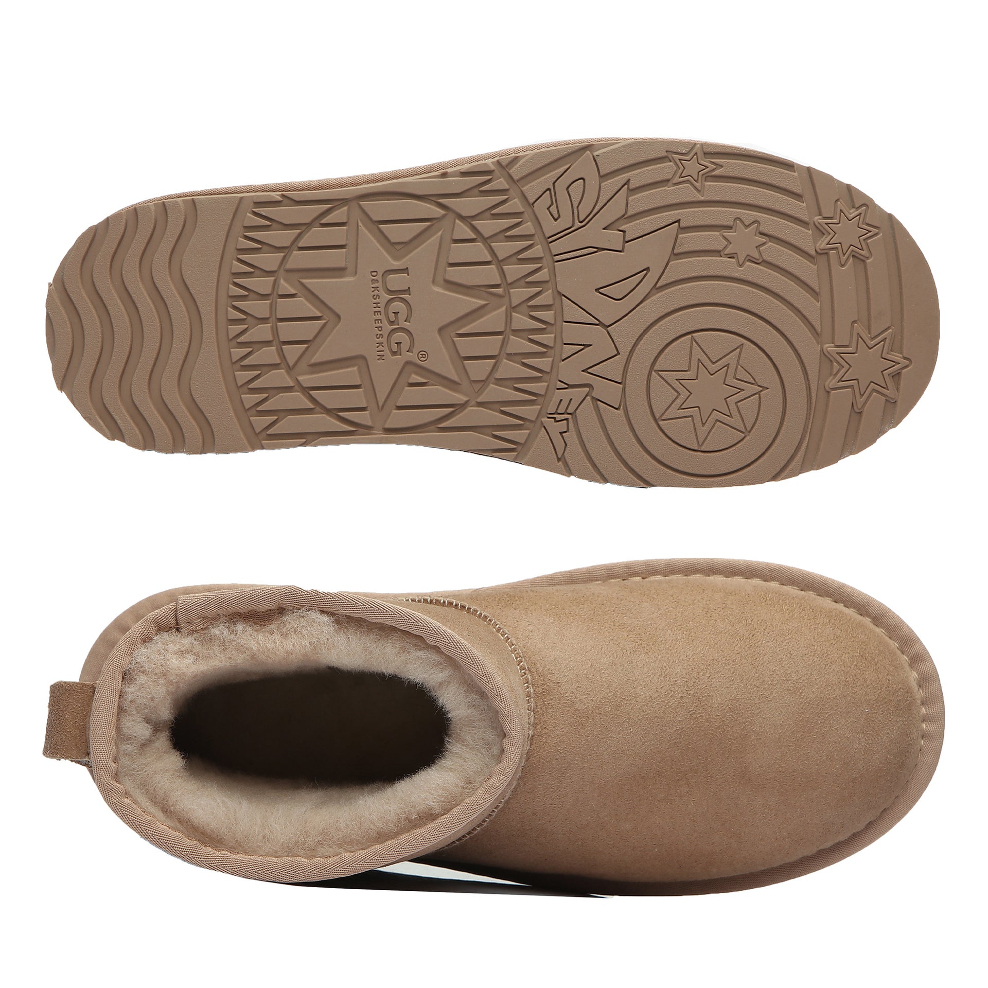 Classic Mini Uggs, women's and men's boots in Bronze view 10