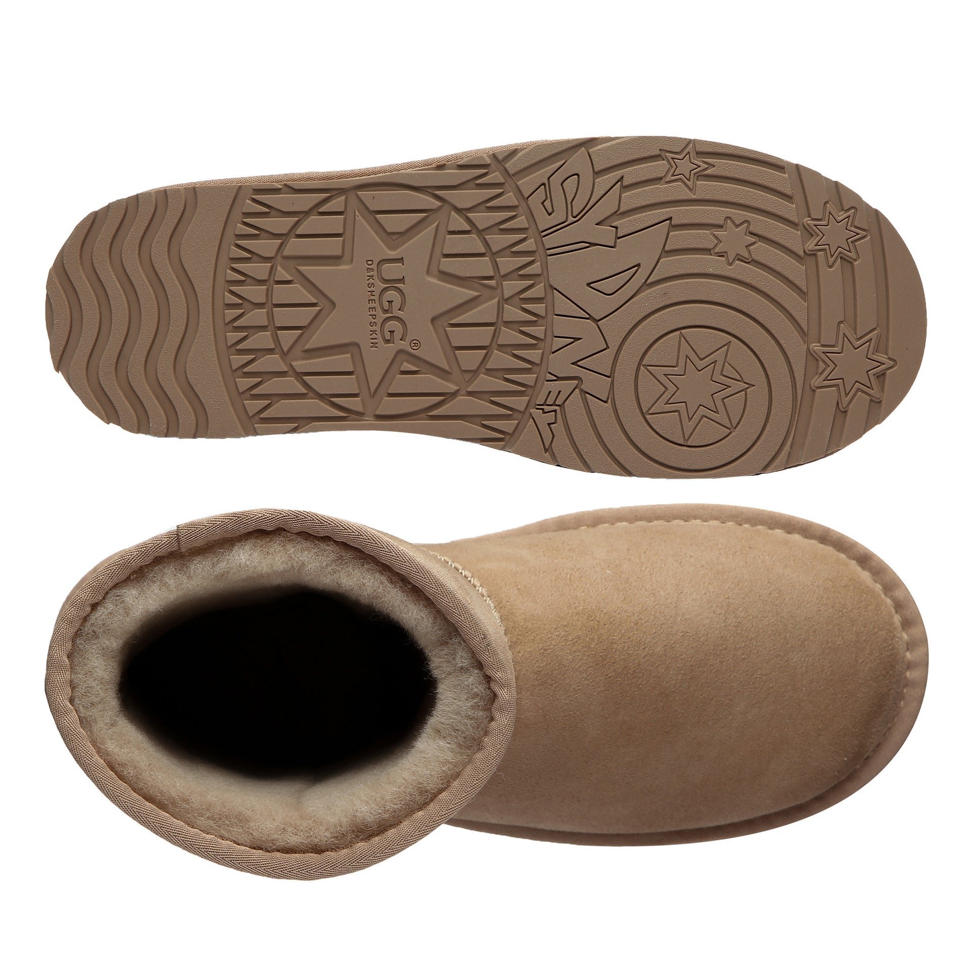 Classic Mid Uggs, women's and men's boots in Bronze view 10
