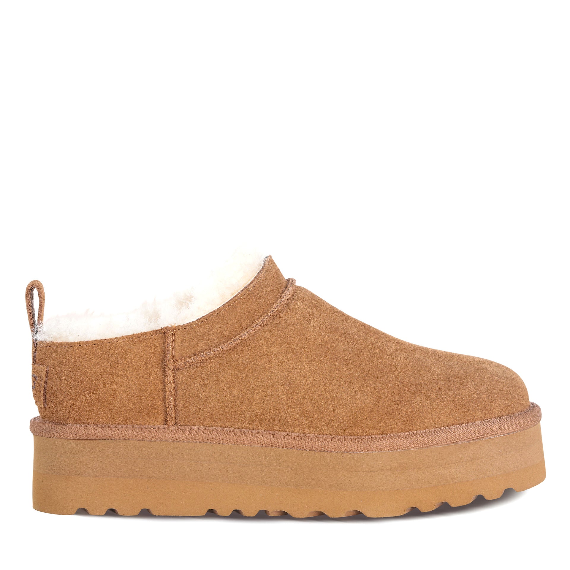 Mini Platform Uggs, women's slippers in Chestnut view 11