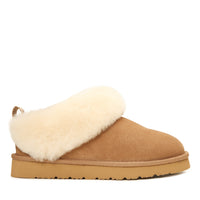 Fluffy Ugg Slippers, for women in Chestnut view 1