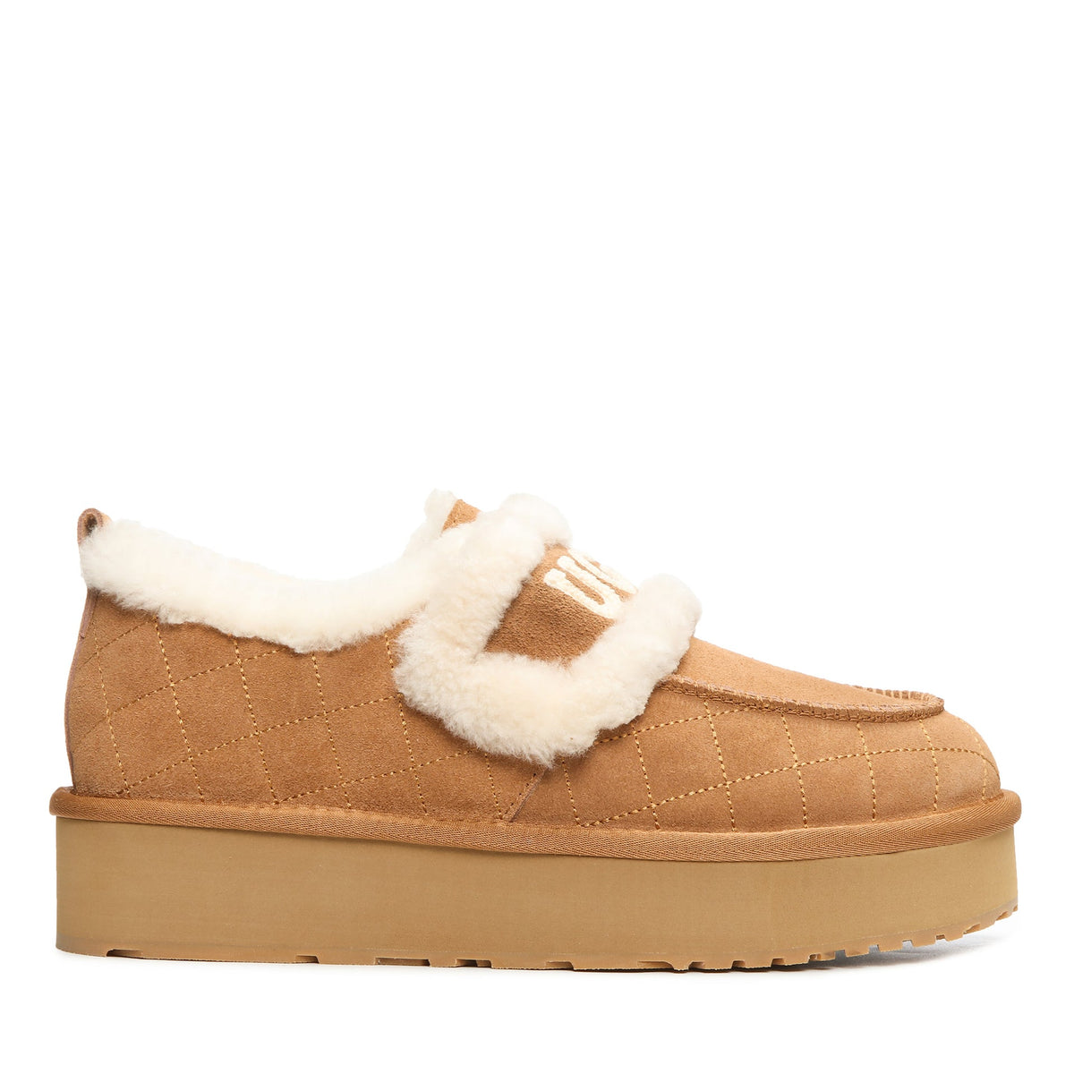 Diam Platform Ugg Slippers, for women in Chestnut view 1