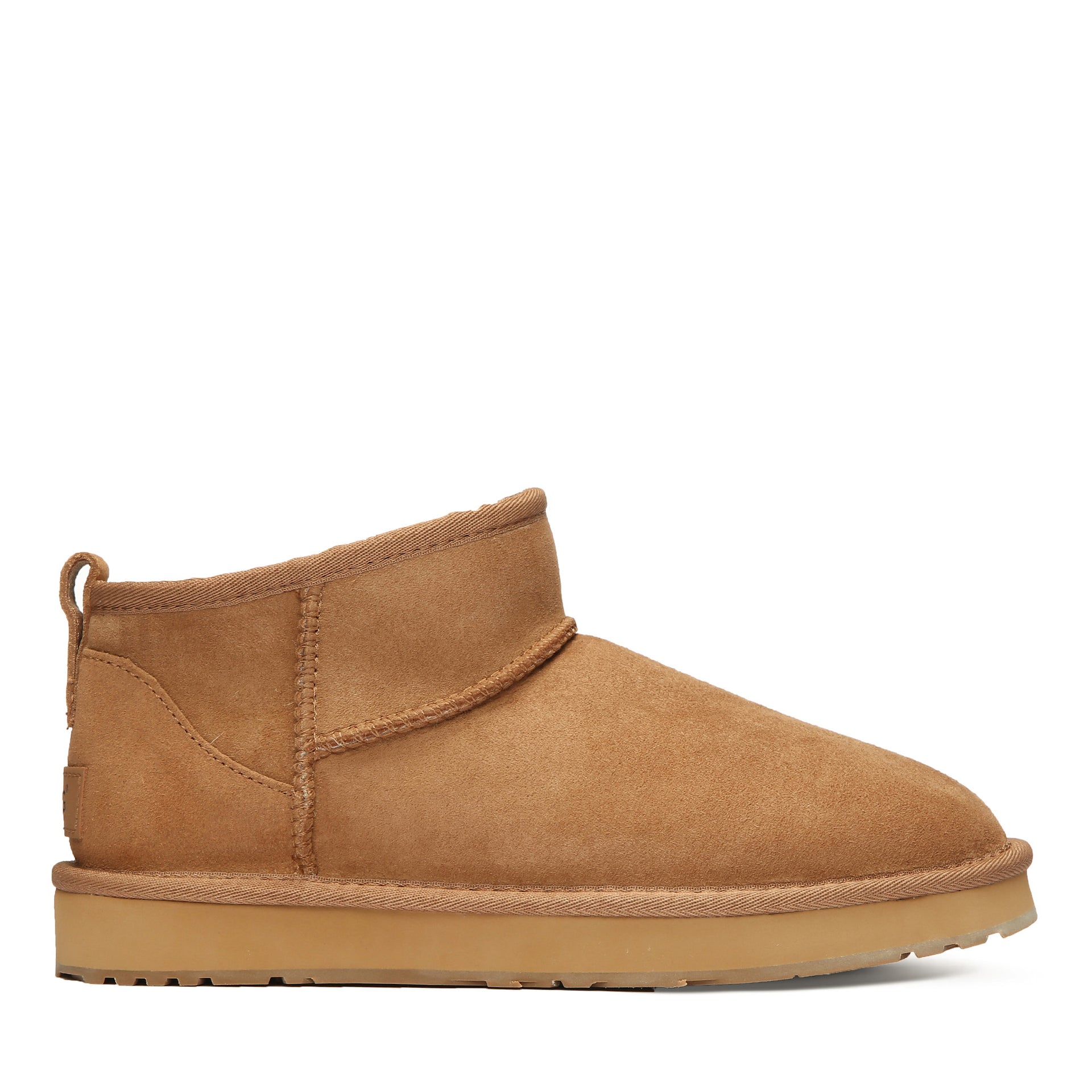 Classic Ultra Mini Uggs, women's and men's boots in Chestnut view 1
