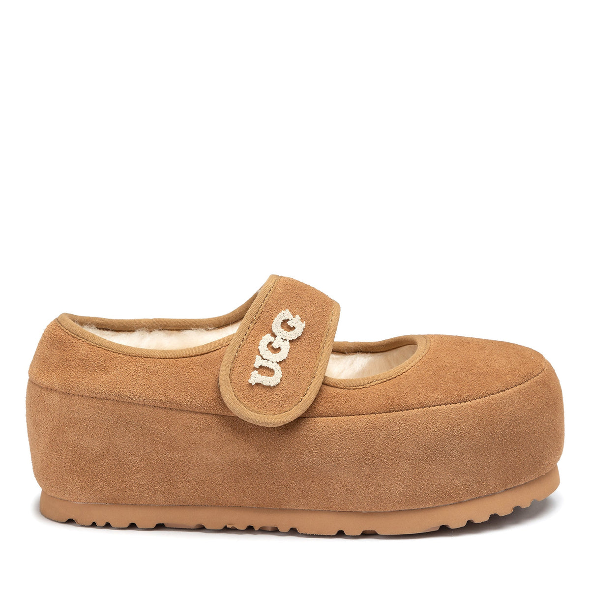 Velcro Elevator Uggs, women's slippers in Chestnut view 1