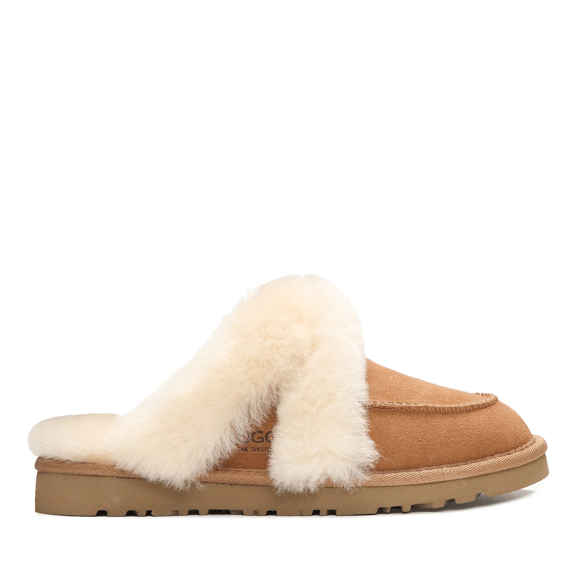 Fluffy Slipper Uggs, for women in Chestnut view 1
