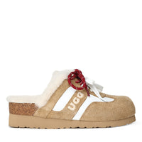 Platform Slippers Lace Uggs, for women in Chestnut view 1
