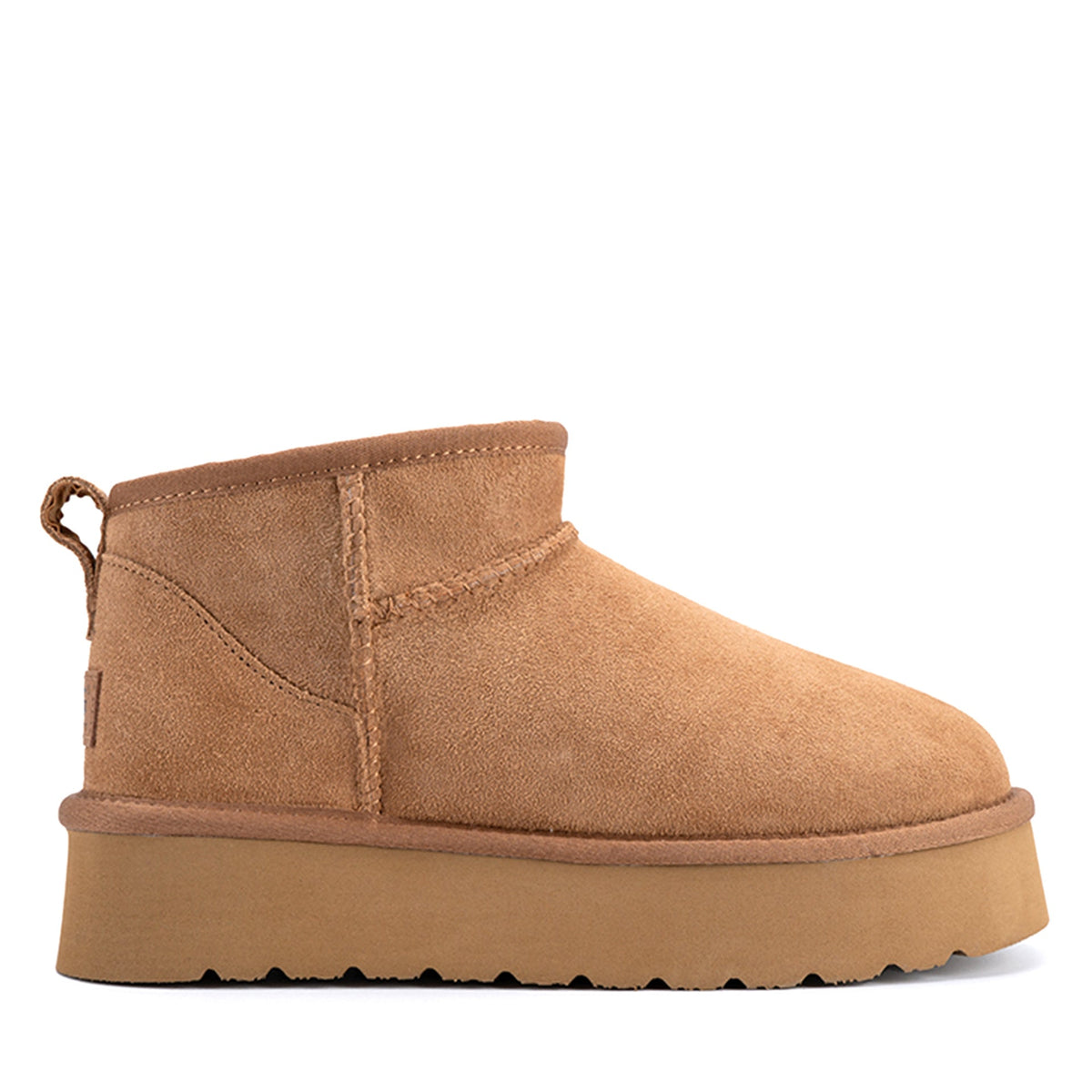 Premium Ultra Mini Platform Ugg Boots, for women in Chestnut view 1