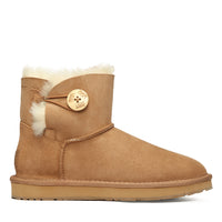 Classic Mini Button Uggs, women's boots in Chestnut view 1