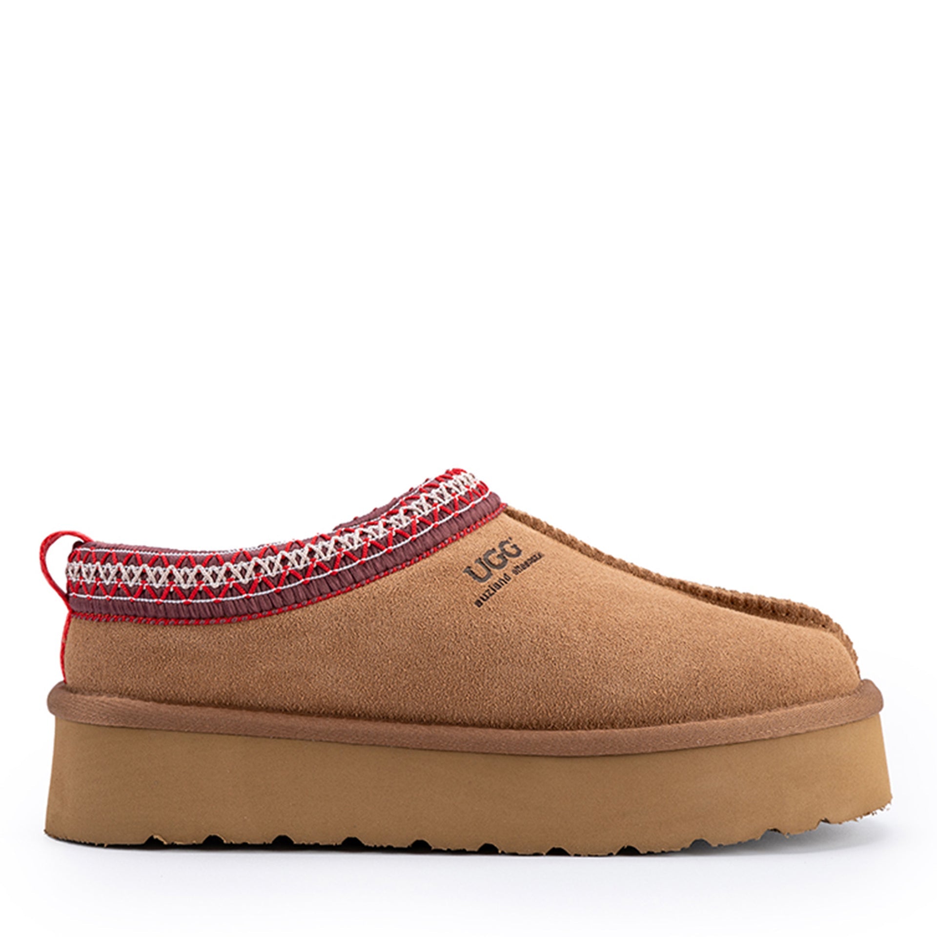 Premium Platform Tassie Ugg Slippers, for women in Chestnut view 5