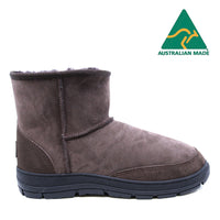 Australian Made - Terrain Ultra Short Uggs, women's and men's slippers in Chocolate view 5