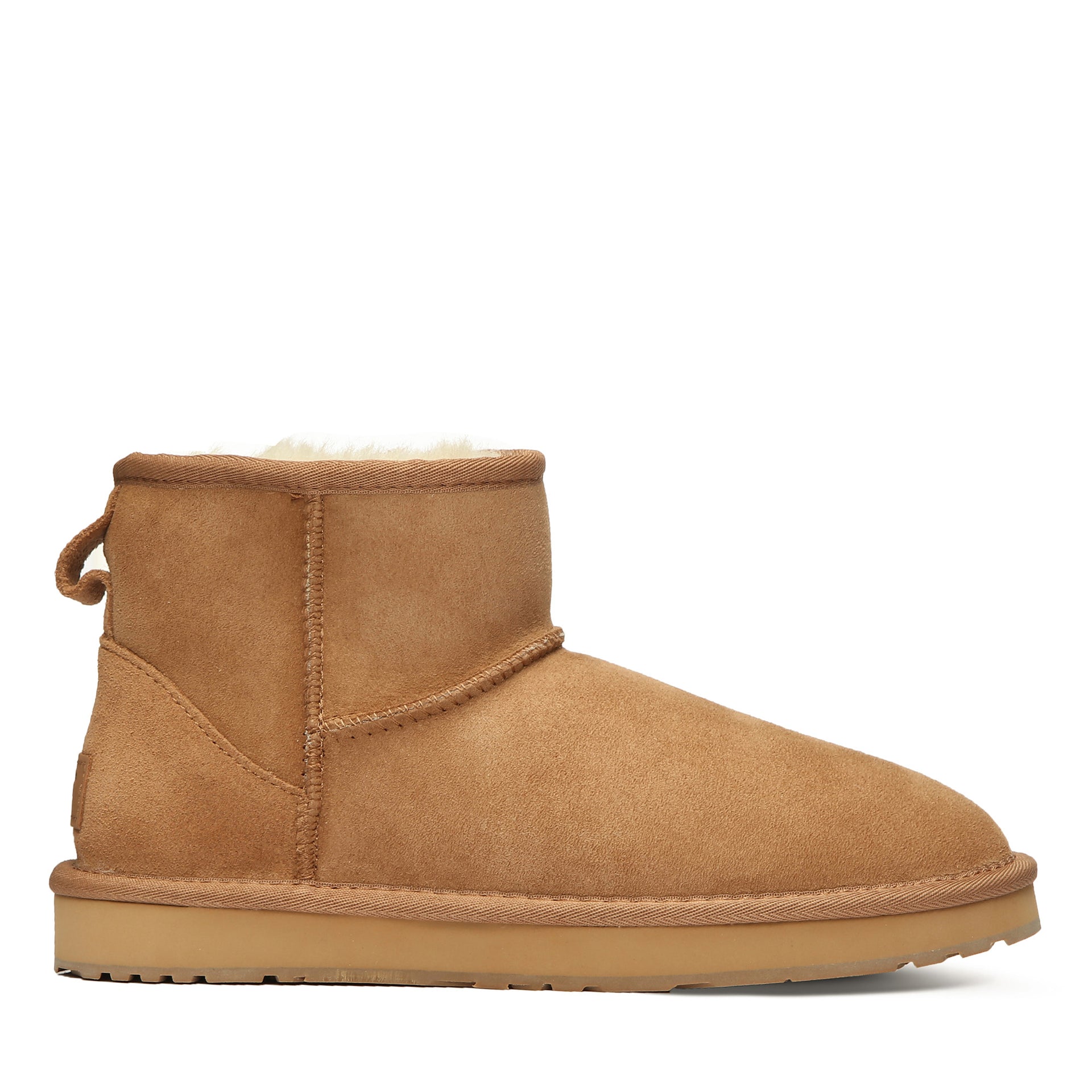 Classic Mini Uggs, women's and men's boots in Chestnut view 1