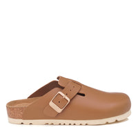 Smooth Leather Ugg Slippers, for women in Chestnut view 11