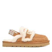 Detachable Fluffy Uggs, women's slippers in Chestnut view 1