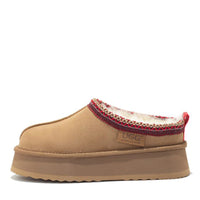 Premium Tassie Platform Ugg Slippers, for women in Chestnut view 2