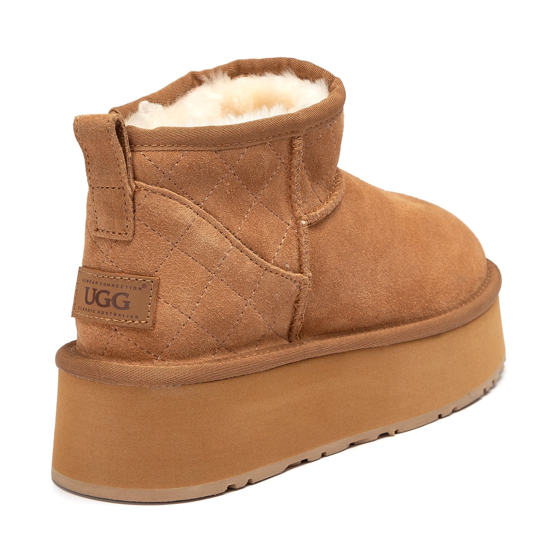 Louize Logo Platform Ugg Boots, for women in Chestnut view 3