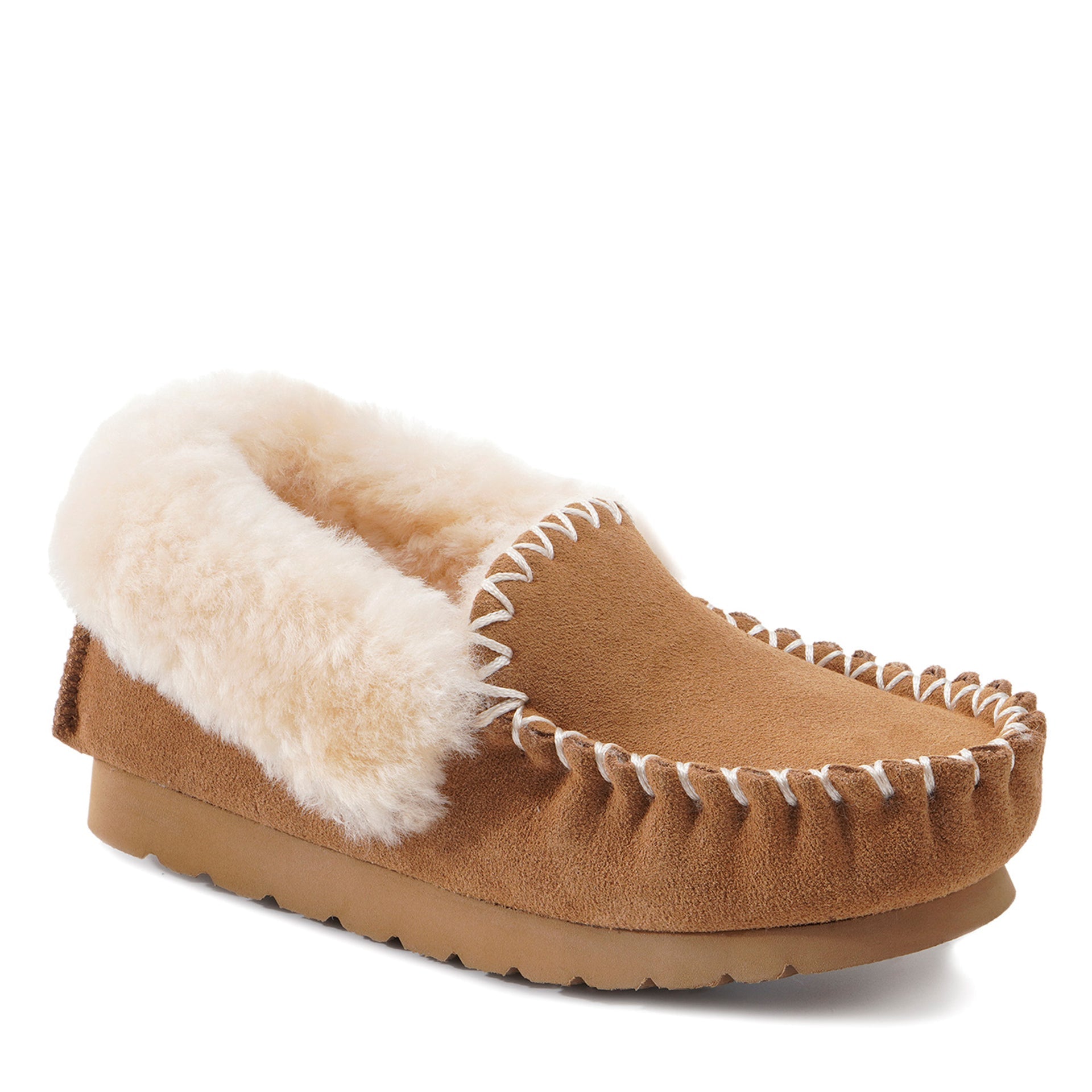 Premium Moccasin Uggs, for women and men in Chestnut view 2