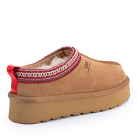 Premium Platform Tassie Ugg Slippers, for women in Chestnut view 7