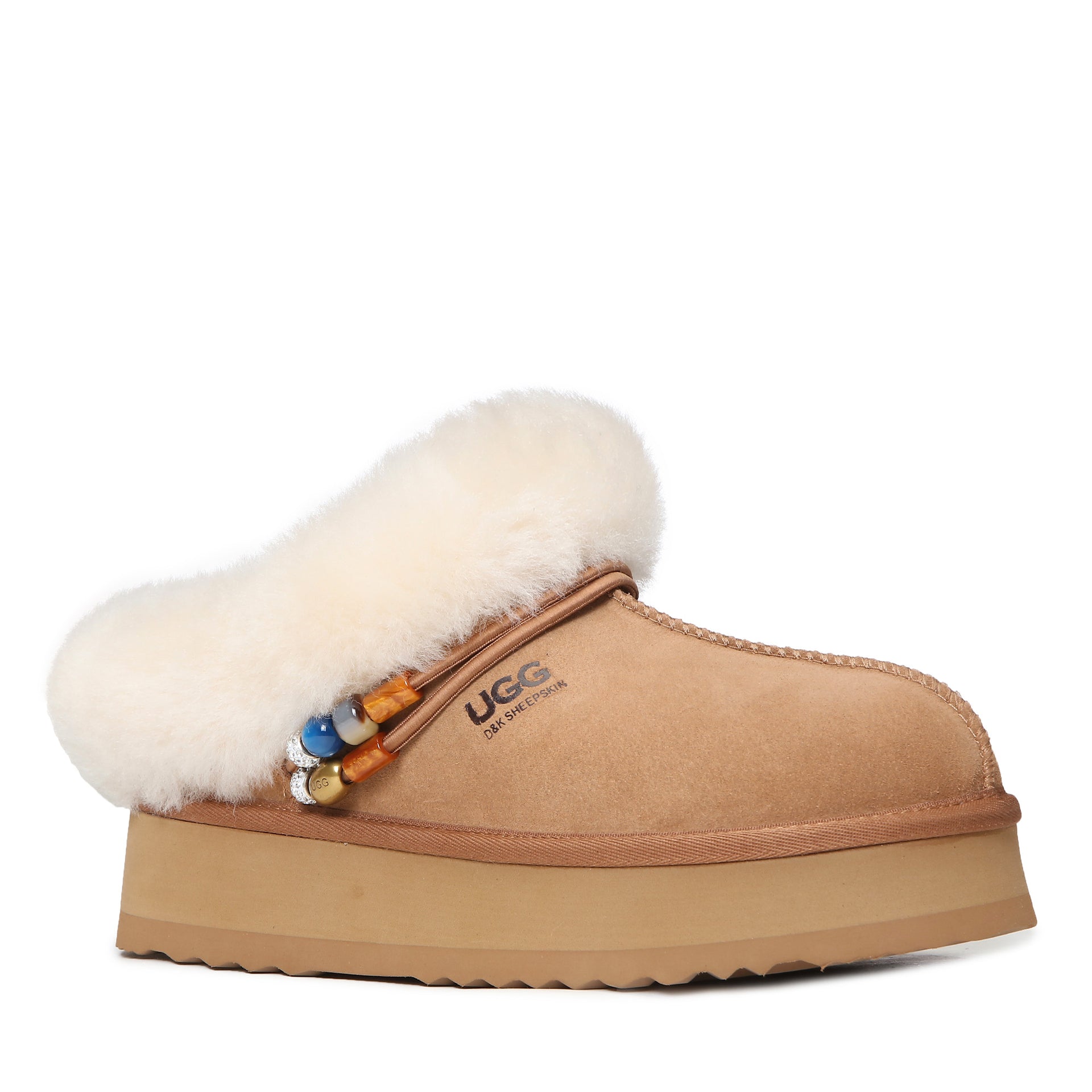 Platform Tazzelle Ugg Slippers, for women in Chestnut view 2