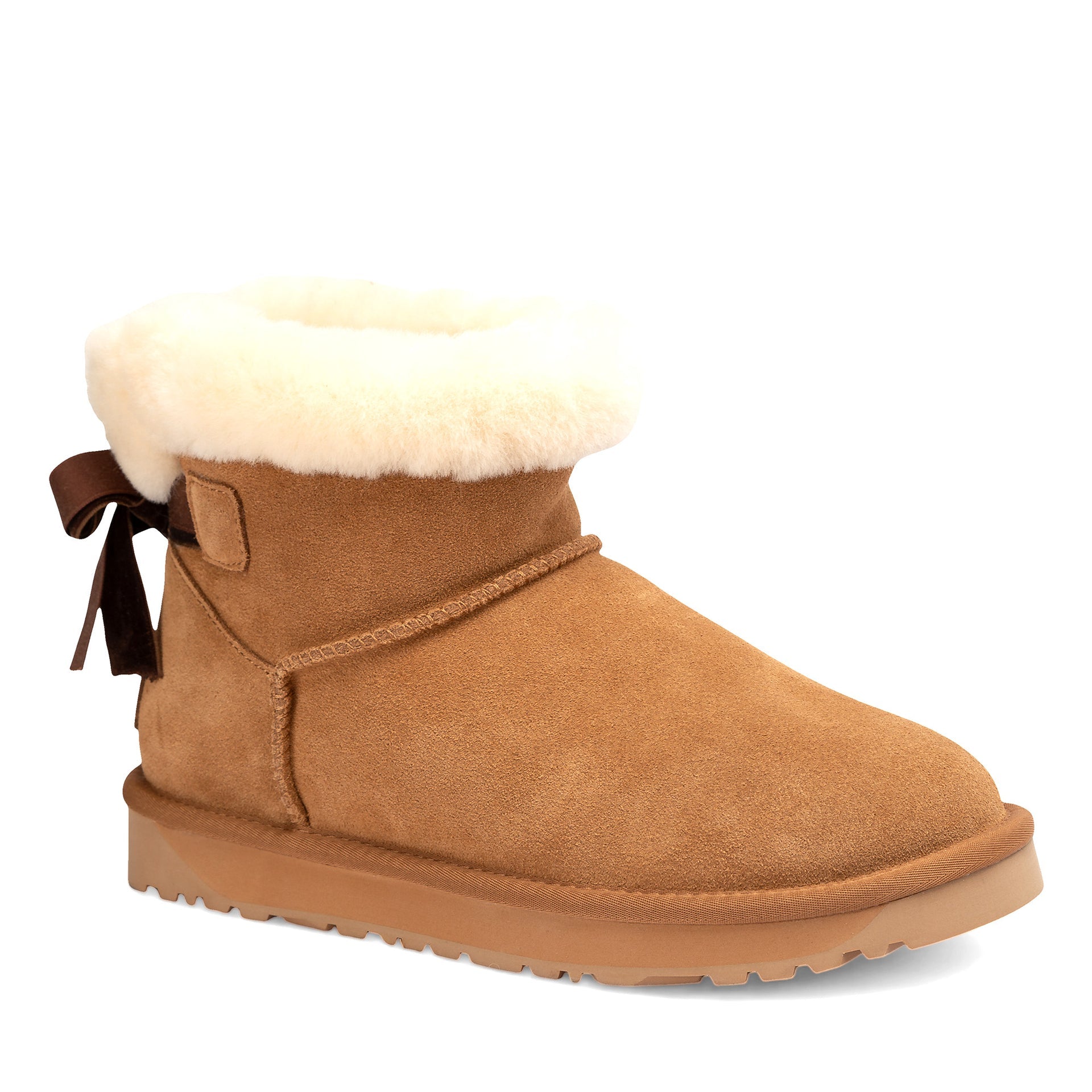 Mini Ribbon Uggs mini sheepskin ugg boots view 3