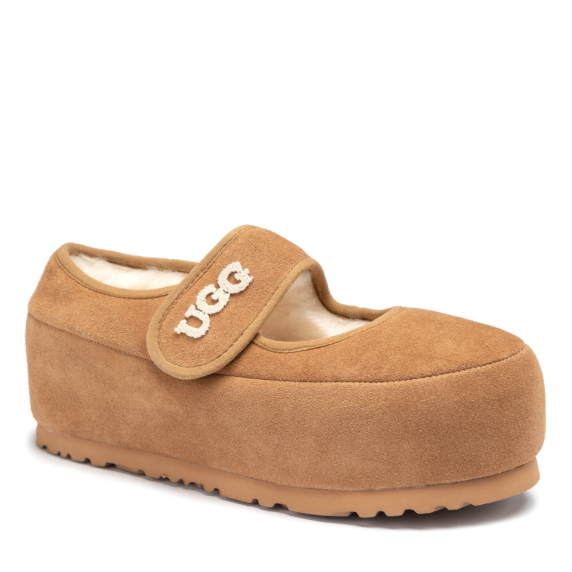 Velcro Elevator Uggs, women's slippers in Chestnut view 2