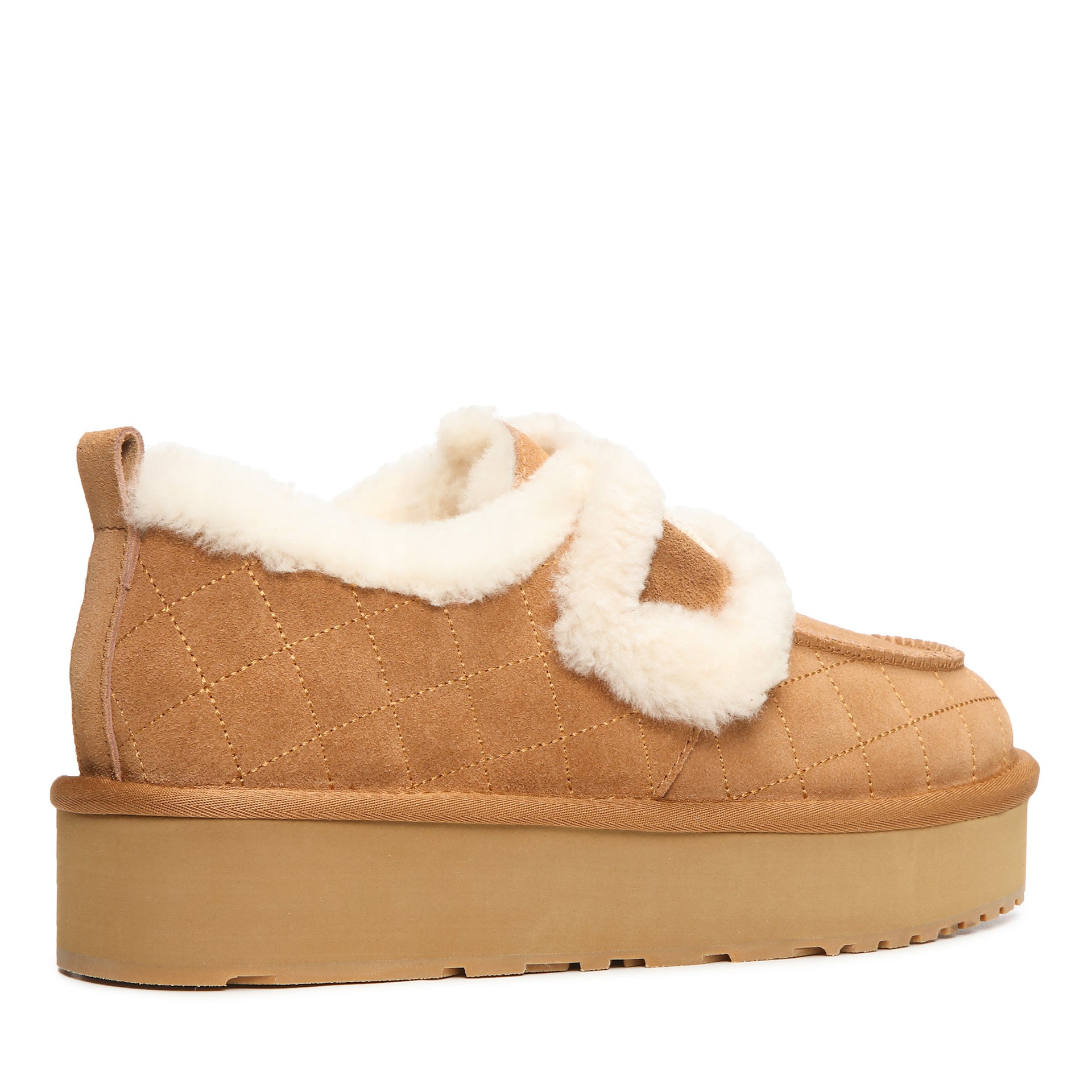 Diam Platform Ugg Slippers, for women in Chestnut view 3