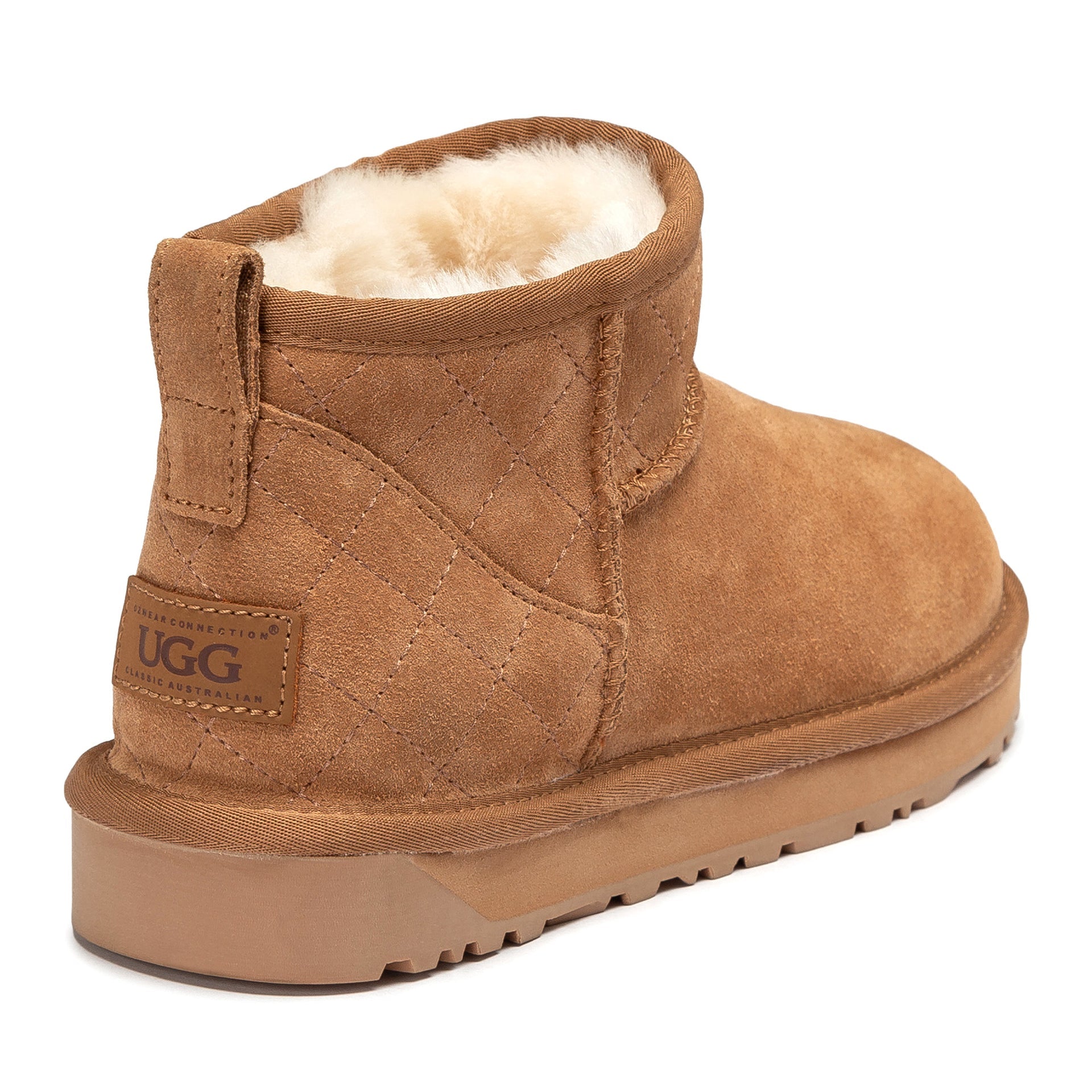 Louize Mini Logo Ugg Boots, for women in Chestnut view 3